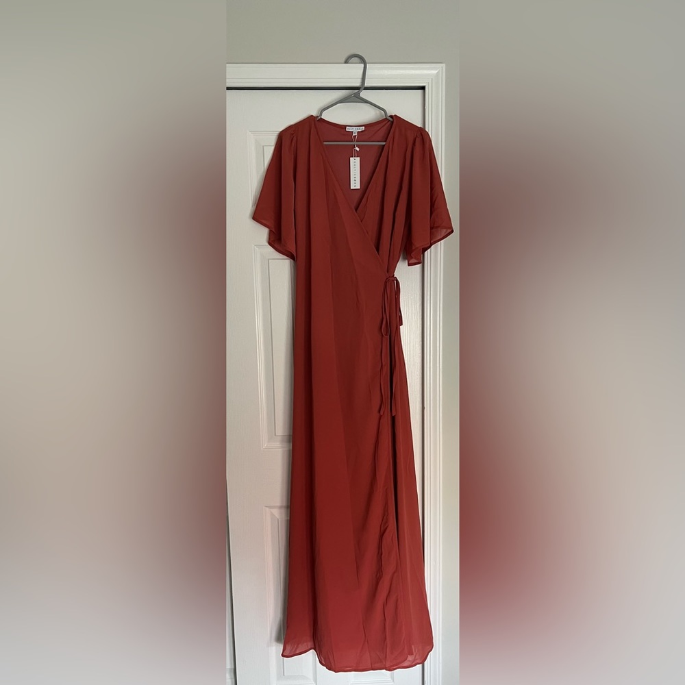 Baltic Born Ivy Clay Wrap Maxi Dress